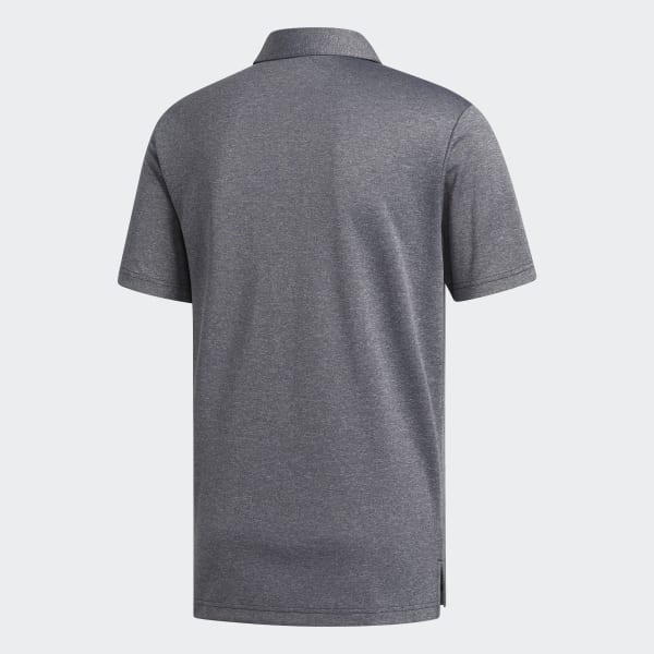 adidas Advantage Novelty Heathered Polo Shirt Black adidas New Zealand