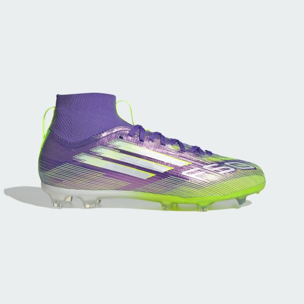 Purple F50 Elite Mid Firm Ground Cleats Kids