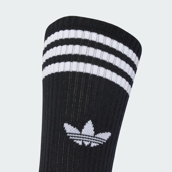 cierna Ponožky 3-Stripes High Crew (3 páry)