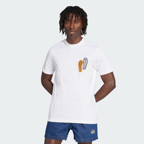 Branco Camiseta Folgada Trefoil Series