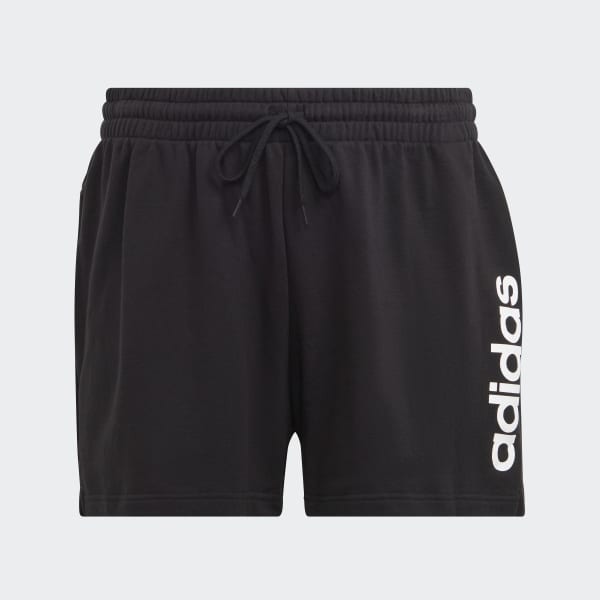 zwart Essentials Linear French Terry Short (Grote Maat)