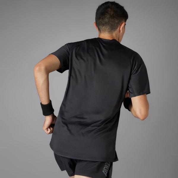 Negro Remera Adizero Running