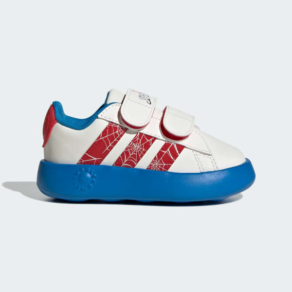 สีขาว รองเท้า adidas x Marvel Spider-Man Grand Court สำหรับเด็ก