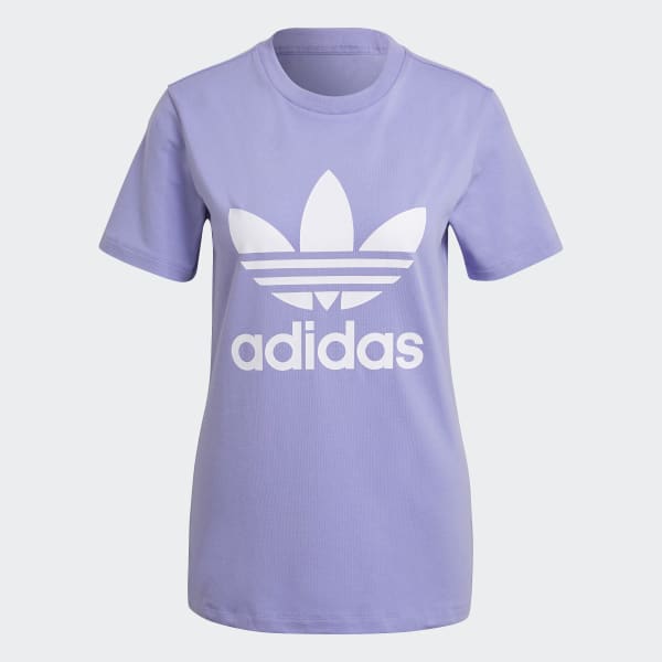adidas Adicolor Classics Trefoil Tee - Purple | adidas Philippines