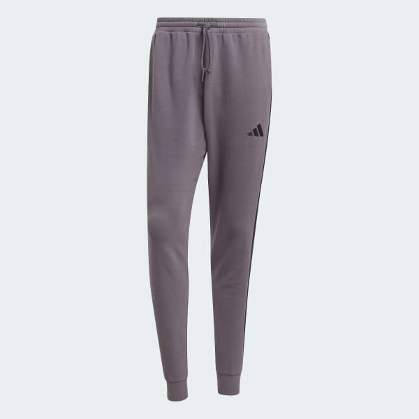 Grey Essential 3-Stripes French Terry Joggers