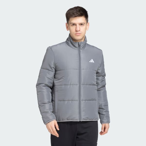 Grey Basic Puffer Jacket