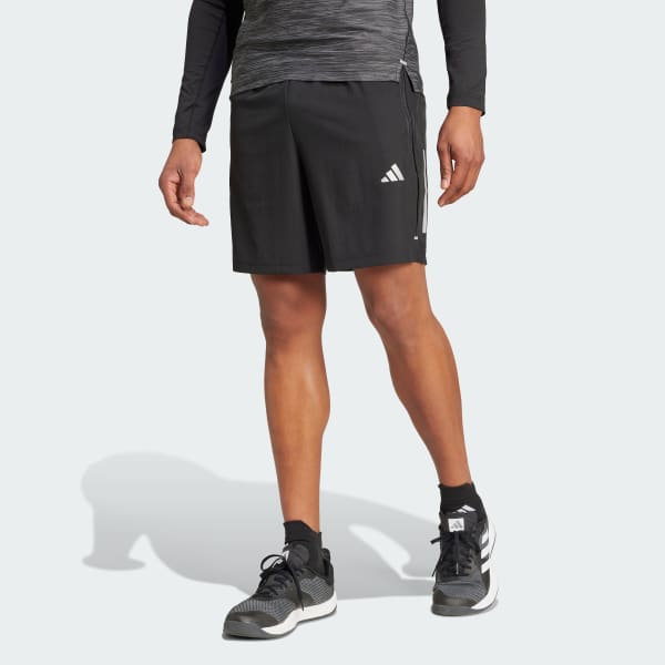 Negro Pantalón corto Gym+ Training Woven 3 bandas
