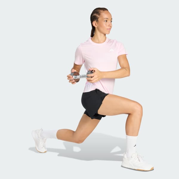 Rosa T-shirt 3-Stripes Train Essentials