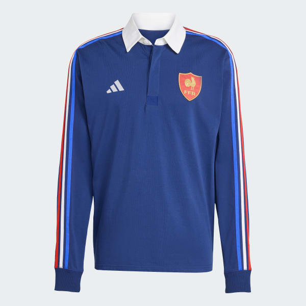 adidas Koszulka France Long Sleeve Culture - Niebieski | adidas Poland