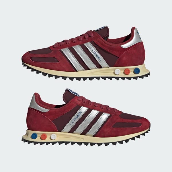 Adidas Mens Adidas La Trainer Og Burgundy Adidas Originals Samba
