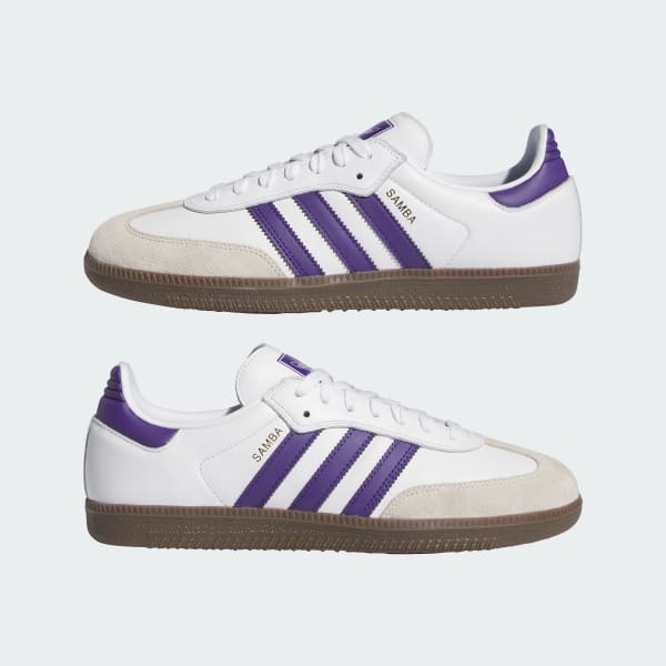 Adidas purple and white deals