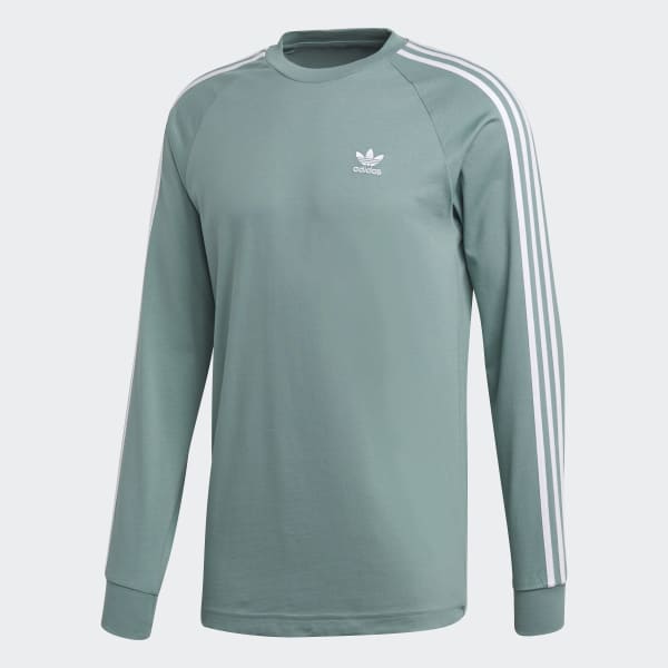 camiseta adidas 3 stripes verde