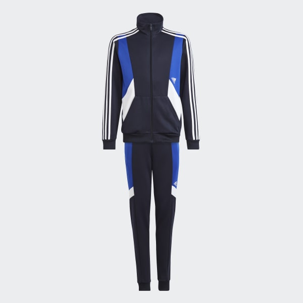 Blu Track suit Colorblock 3-Stripes