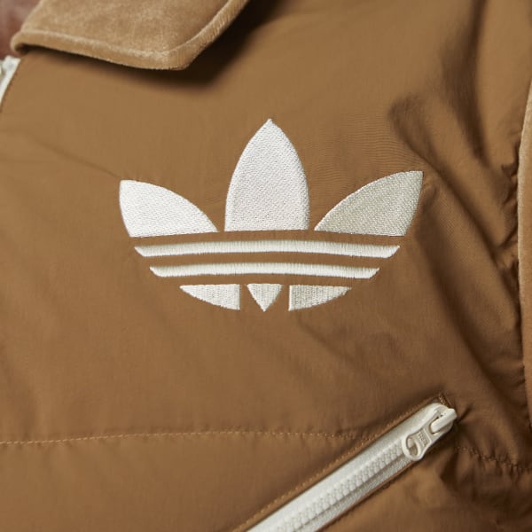 adidas track top brown