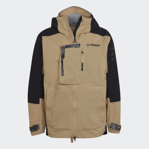 Beige TERREX XPLORIC RAIN.RDY HIKING JACKET WI045