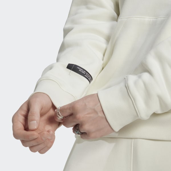 Blanco Sudadera con capucha Fleece KS813
