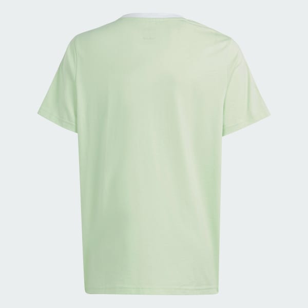Verde Camiseta Algodão Folgada Essentials Três Listras Boyfriend