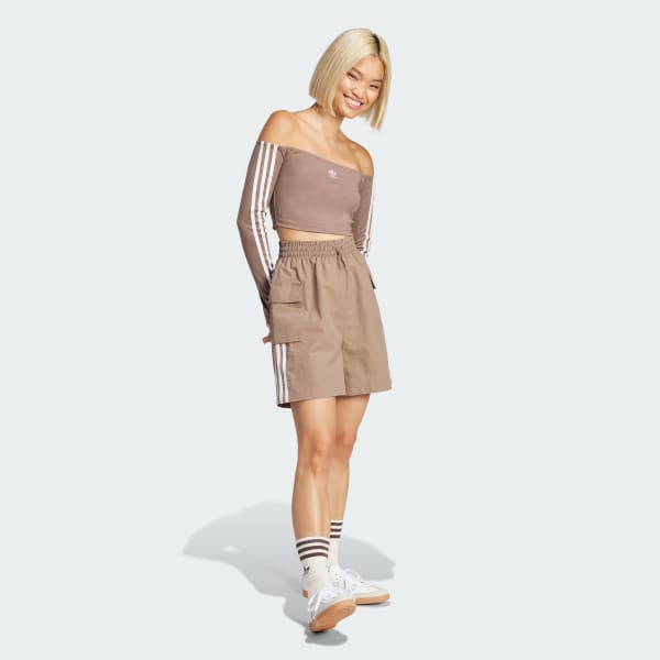 Brown Adicolor Cargo Shorts