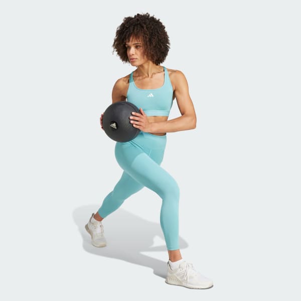 Turquoise Powerreact Training Medium-Support Bra