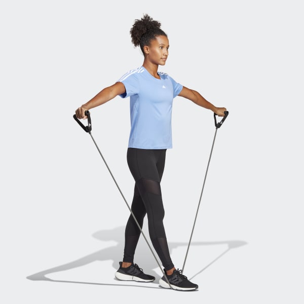 Blue AEROREADY Train Essentials 3-Stripes Tee