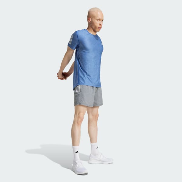 adidas Own The Run Shorts - Grey | Free Shipping with