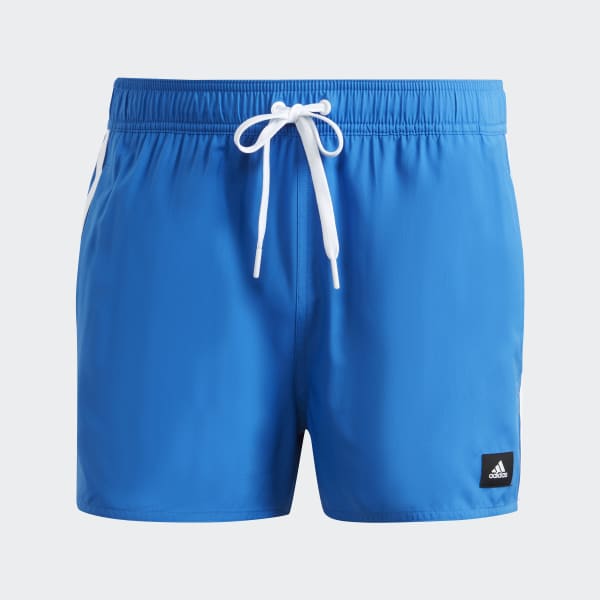 Blue 3-Stripes CLX Very-Short-Length Swim Shorts