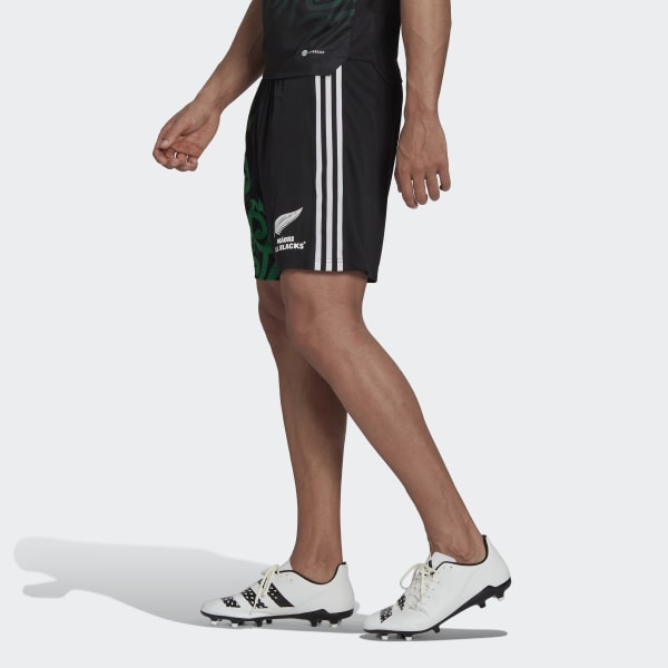Czerń Maori All Blacks Rugby Gym Shorts JG189