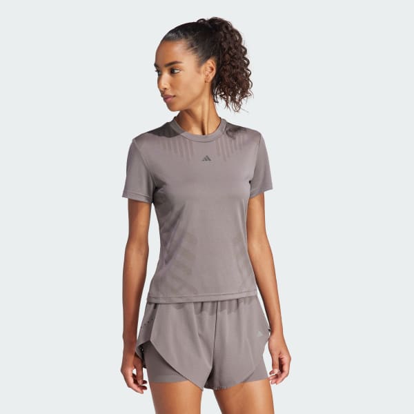 Marron Remera de Entrenamiento HIIT Airchill