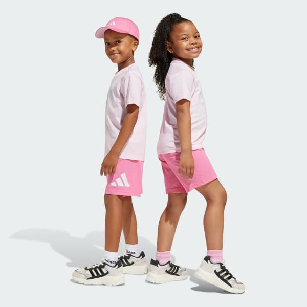 Rosado Conjunto Polo y Short Essentials (Niños)