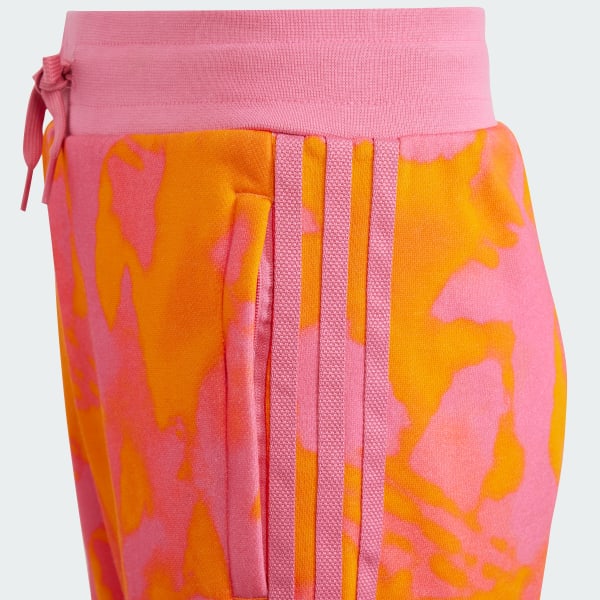 Naranja Shorts Verano Estampado