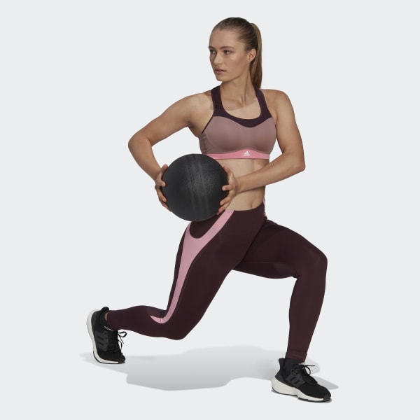 Paars adidas TLRD Impact Training High-Support Beha NQ206
