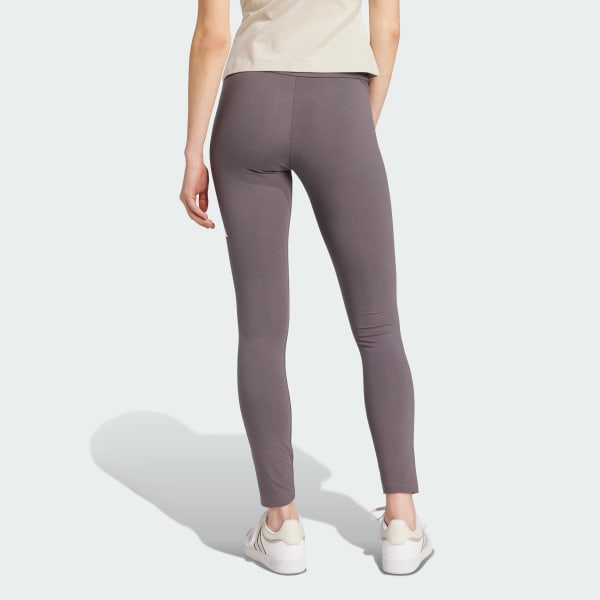 Grey Essentials Big Logo Cotton Leggings
