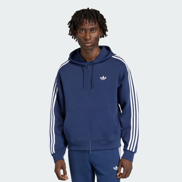 Bla adidas Adicolor Spacer Oversized hættetrøje
