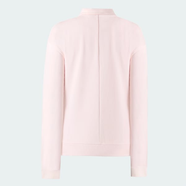 Pink Essentials 3-Stripes Quarter-Zip-sweatshirt