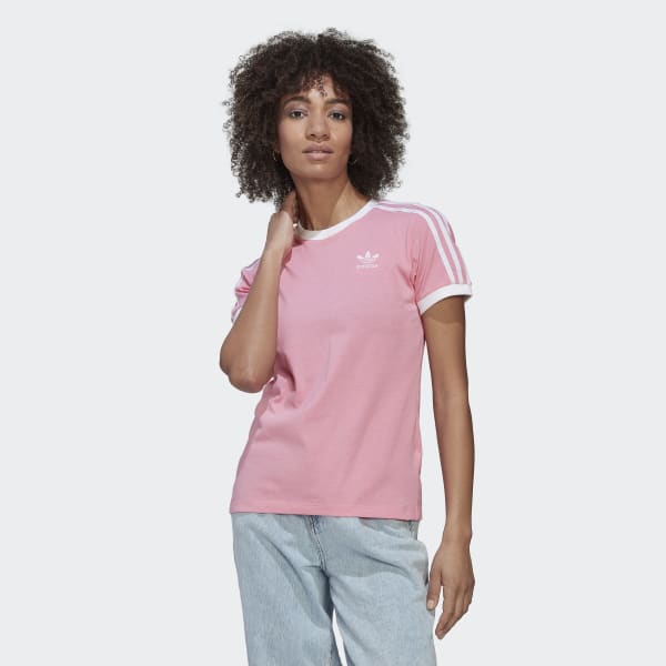 th deformation Turist adidas Adicolor Classics 3-Stripes Tee - Pink | Women's Lifestyle | adidas  US