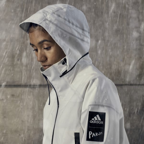 adidas MYSHELTER Parley RAIN.RDY Jakke Hvit | adidas Norway adidas MYSHELTER Parley RAIN.RDY Jakke Hvit | adidas Norway