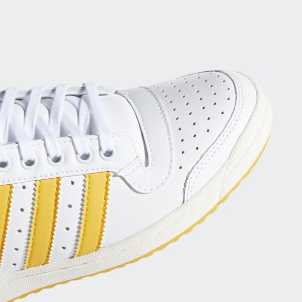 adidas top ten yellow and white