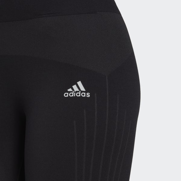 Μαύρο Aeroknit Winter Running Long Leggings TI645