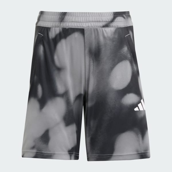 Gris shorts de Entrenamiento Graphic Allover para Niños