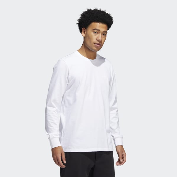 White Heavyweight Shmoofoil Long Sleeve Tee HG513