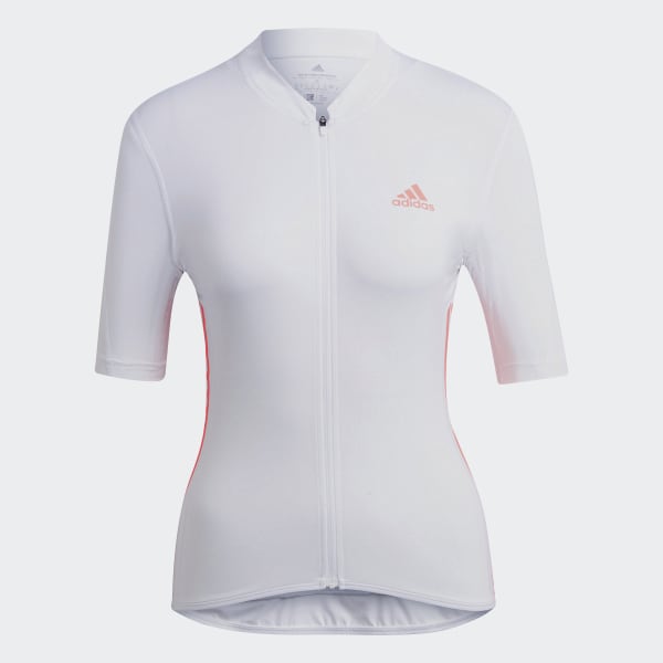 White The Short Sleeve Cycling Jersey 03190