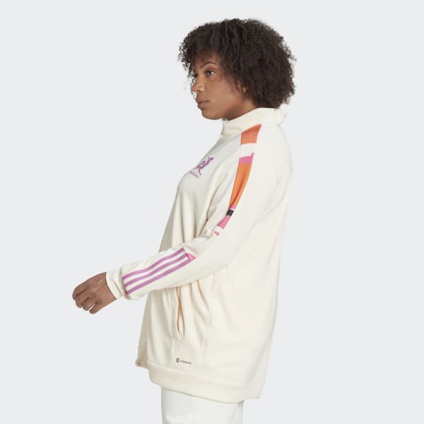 beige Thebe Magugu Tiro Trainingsjack (Grote Maat) Z3068
