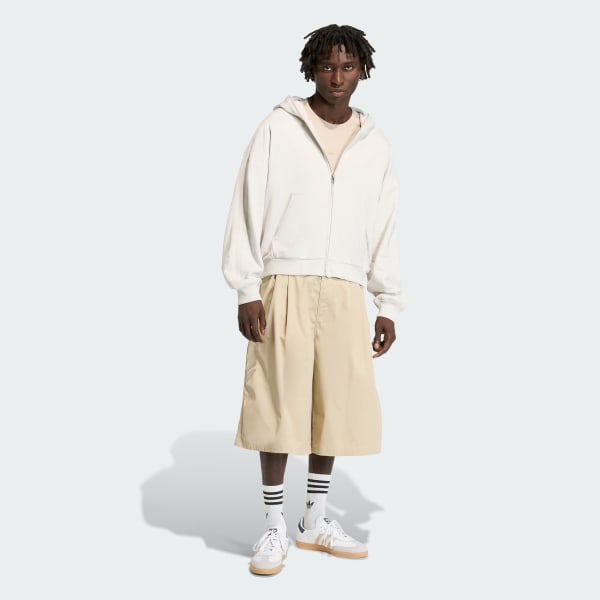 Beige 프리미엄 에센셜 워크웨어 와이드 쇼츠