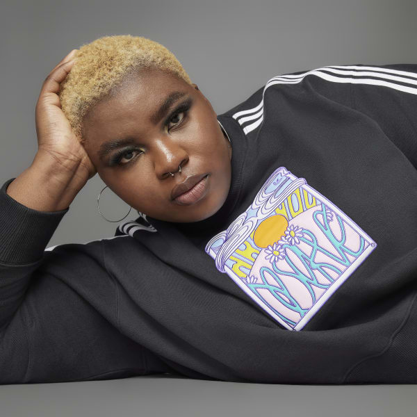 cierna Mikina Always Original Oversized Crew (plus size)
