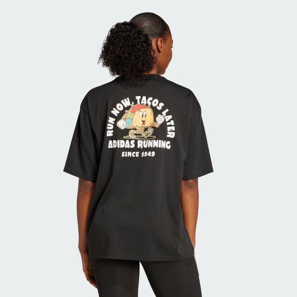 Negro Remera de running estampada Tacos Later