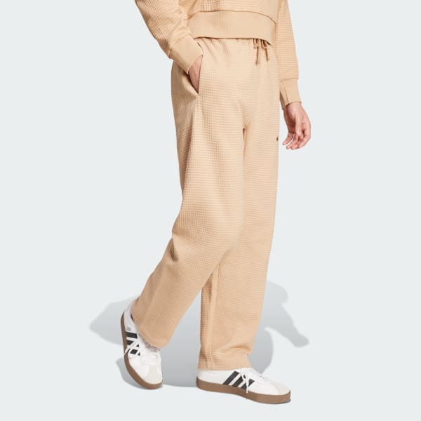 Cokelat Celana ALL SZN Waffle Knit Open Hem