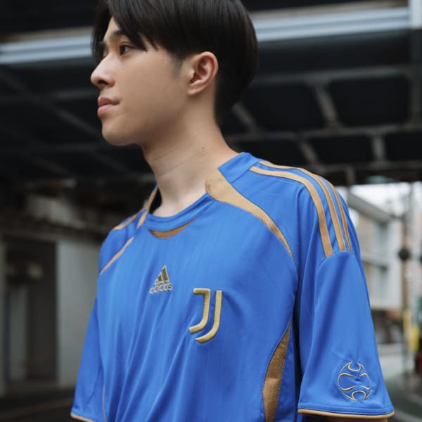 Blauw Juventus Teamgeist Voetbalshirt
