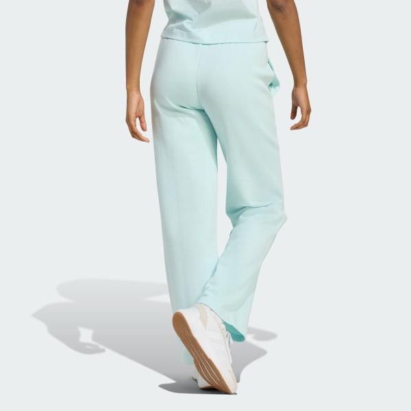 Turquoise Pantalon droit Essentials Small petit Logo Feel Cozy