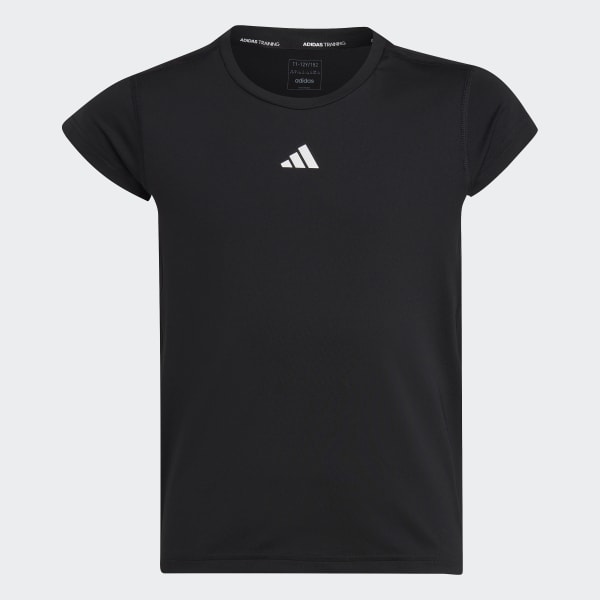 Schwarz AEROREADY 3-Streifen T-Shirt