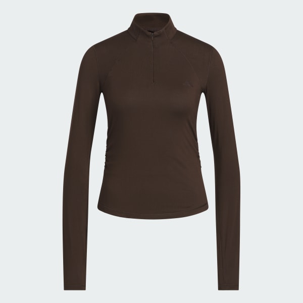 Brun SLIM LONG SLEEVE T-SHIRT